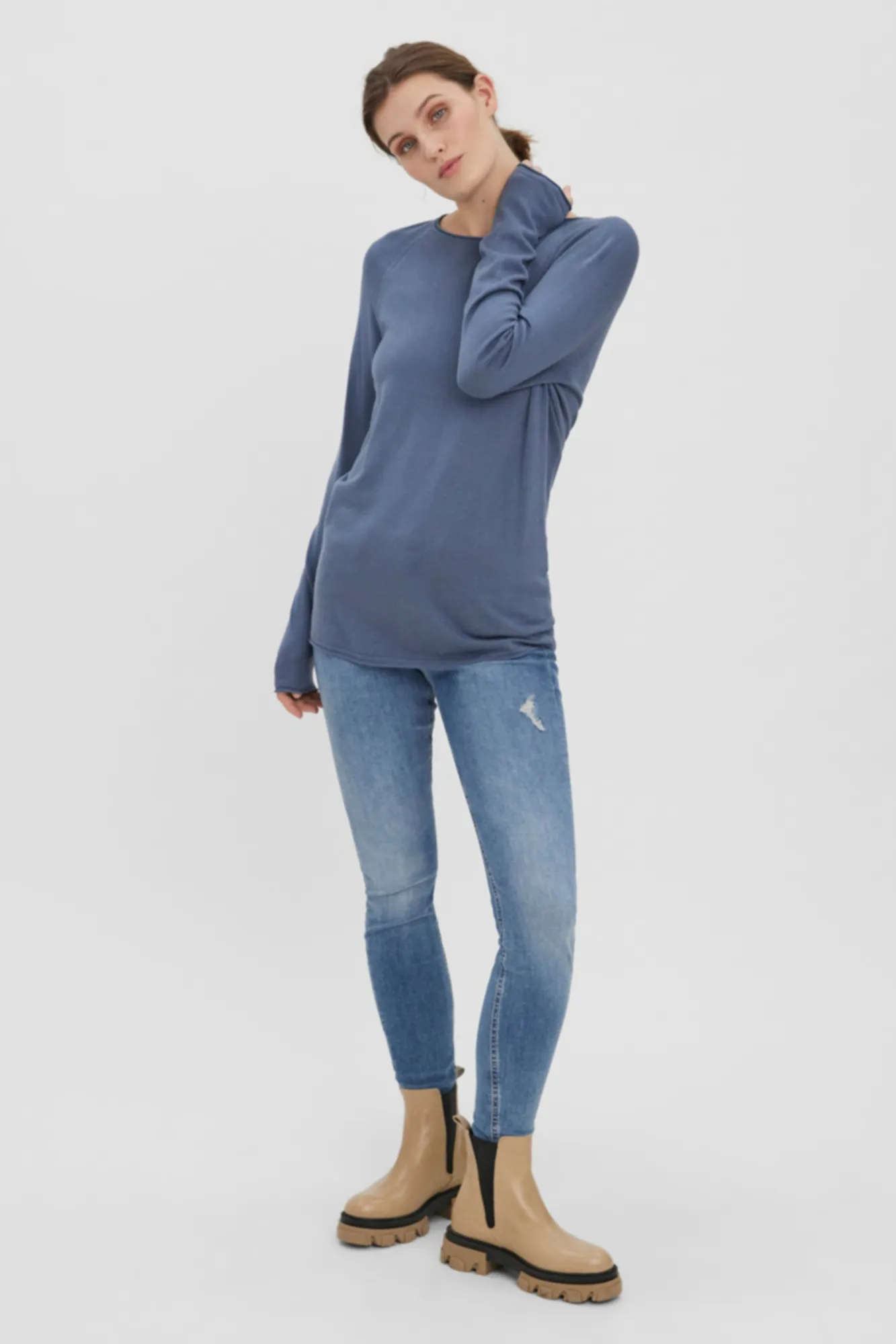 Vero Moda Camiseta básica manga larga