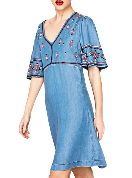 vestido pepe jeans ursula