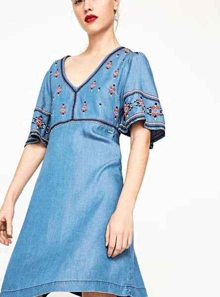 vestido pepe jeans ursula