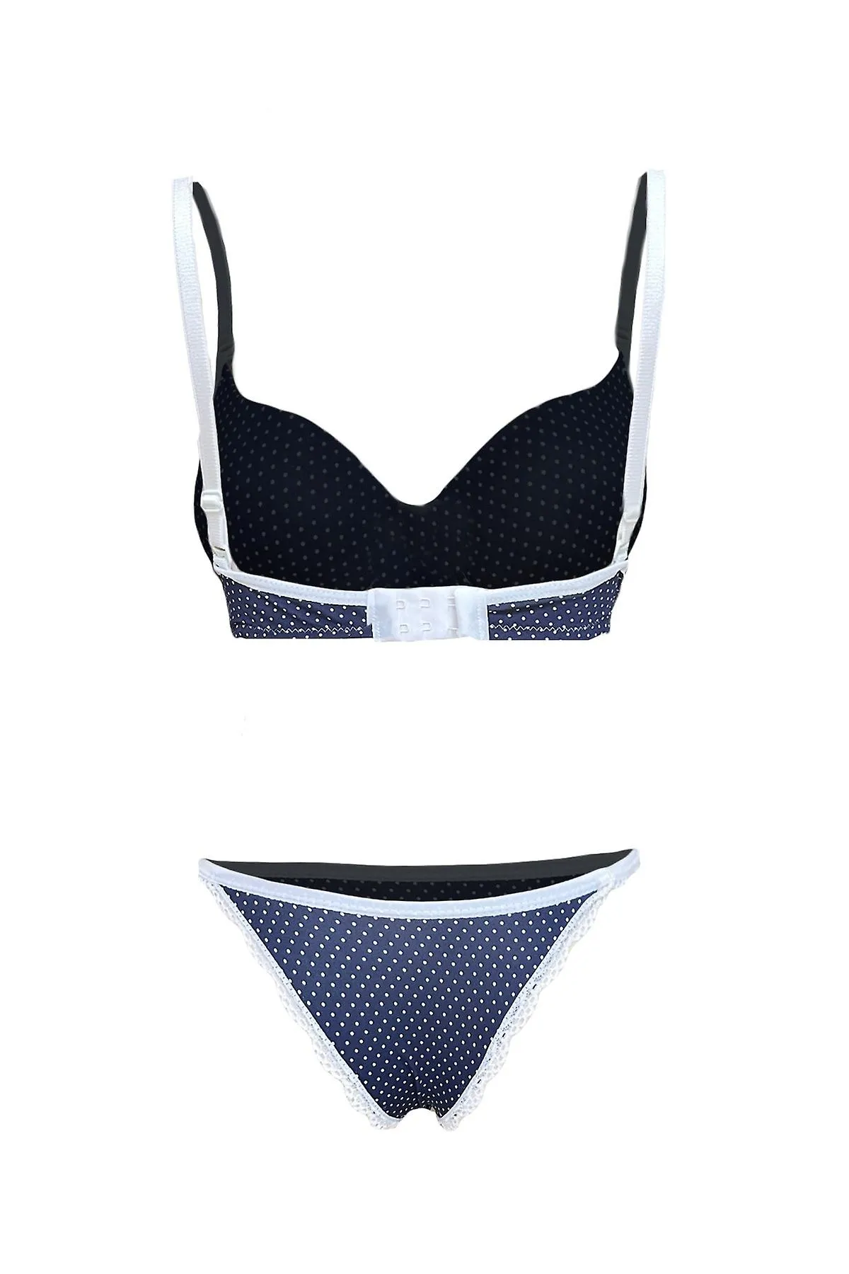 Woman Spotted bra panties team