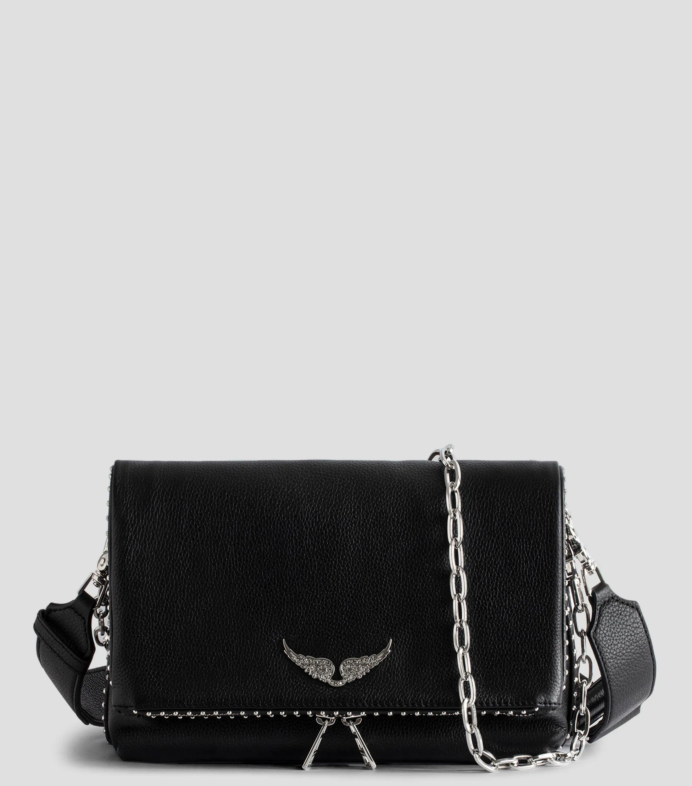 Zadig & Voltaire Bolso crossbody en piel Rocky granulado Mujer