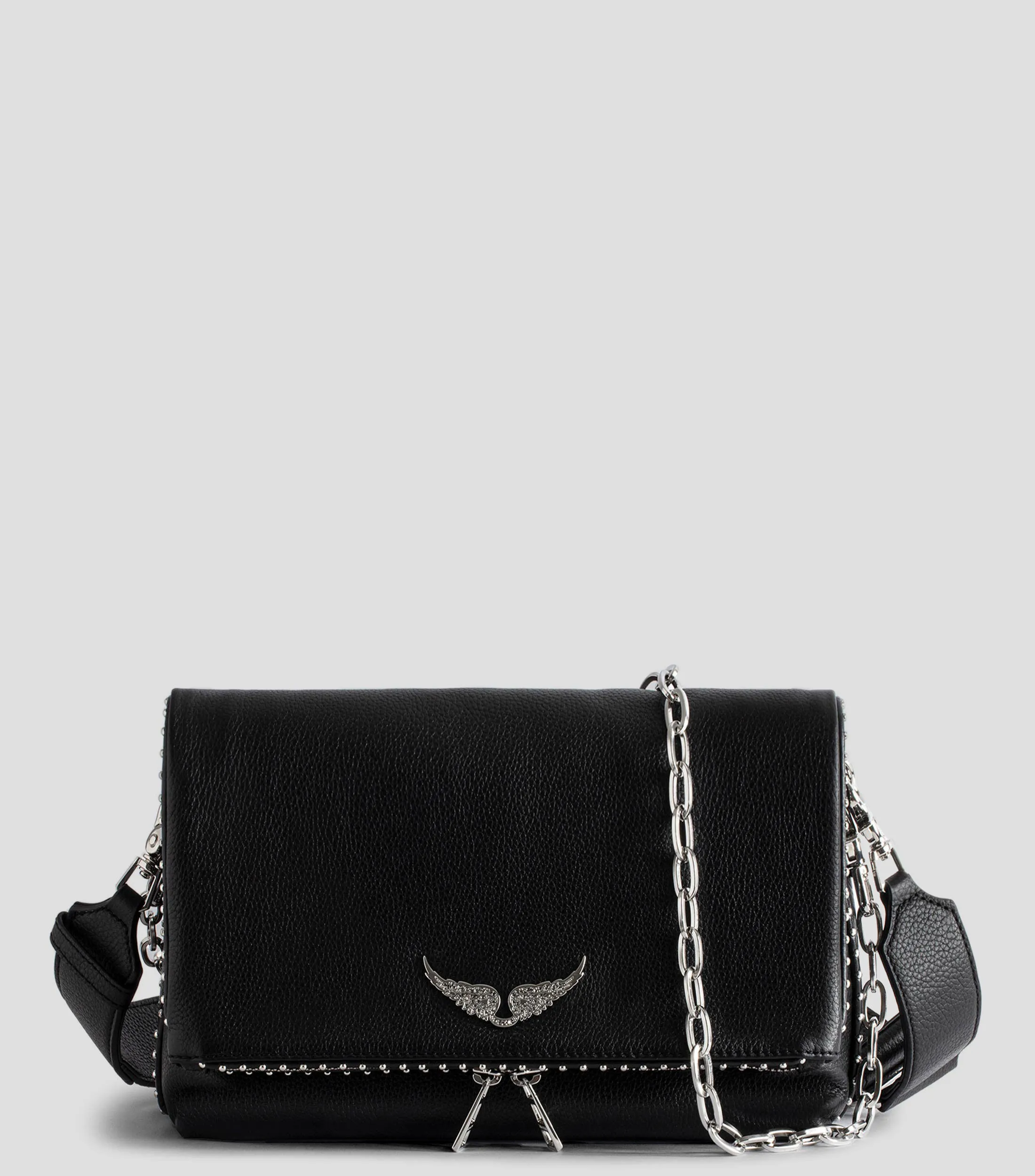 Zadig & Voltaire Bolso crossbody en piel Rocky granulado Mujer