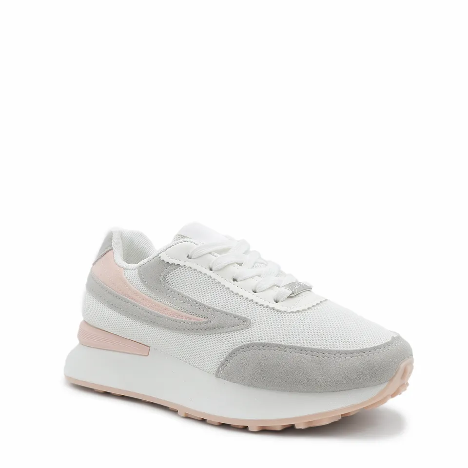 Zapatilla Balance 01 Blanca con Rosa