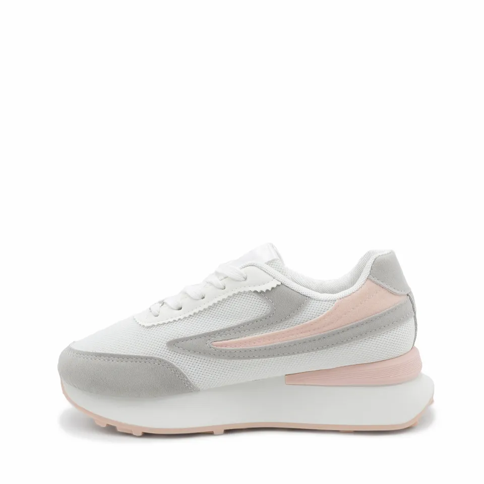 Zapatilla Balance 01 Blanca con Rosa