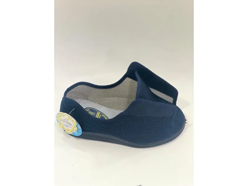 ZAPATILLA DE CASA ANATÓMICA CON VELCRO 76755 LA CADENA EN MARINO