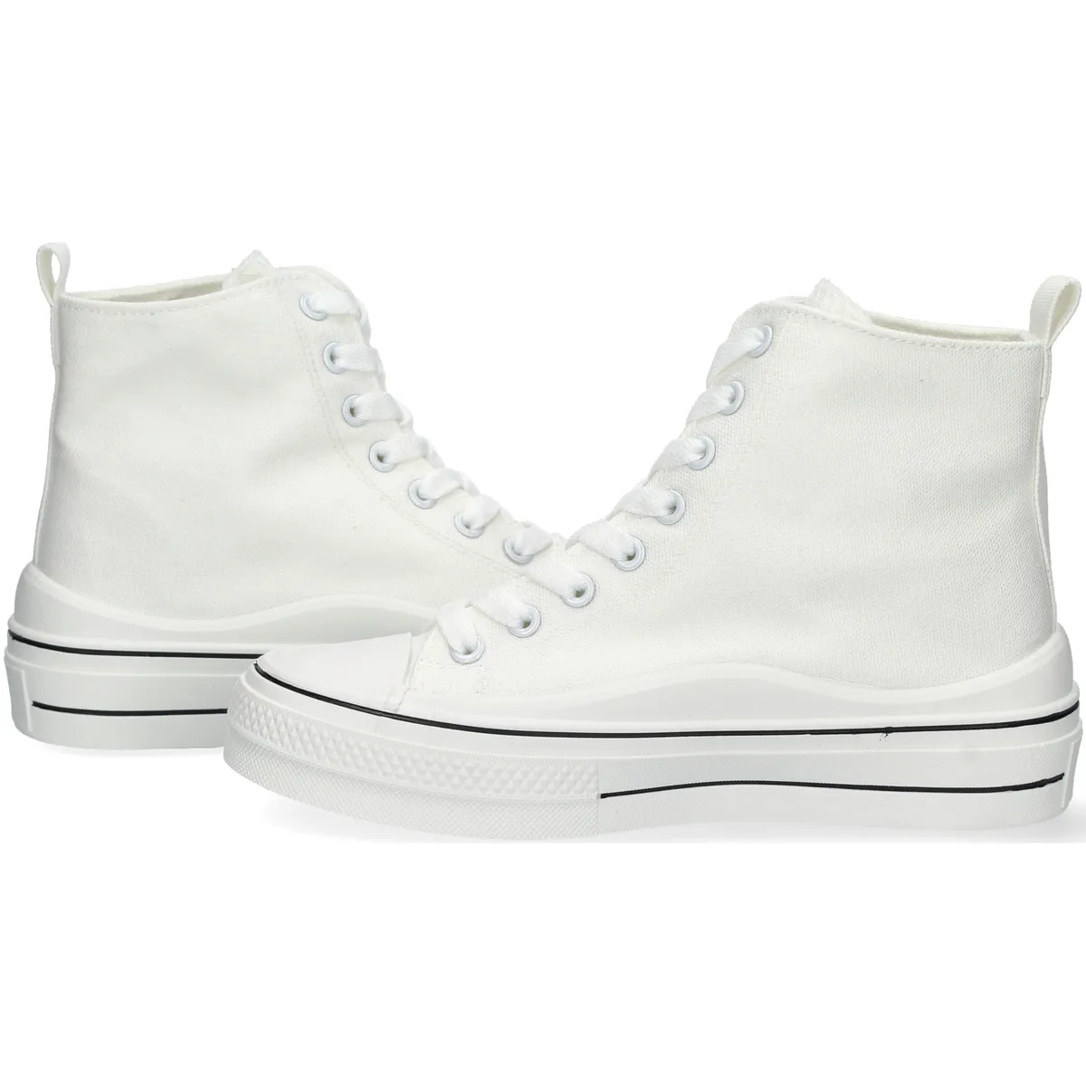 Zapatilla plataforma abotinada