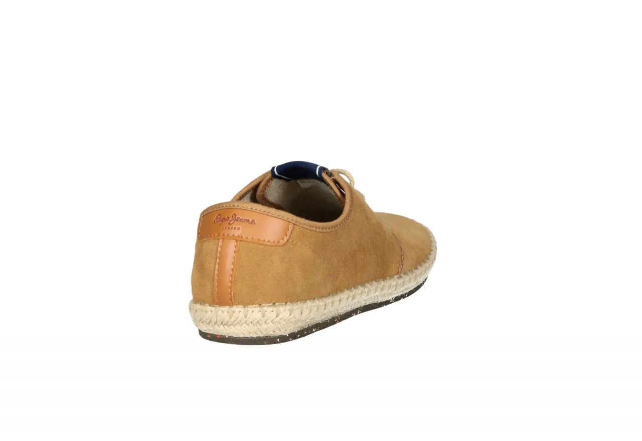 Zapato Cordon Nobuck Cuero Banda Esparto