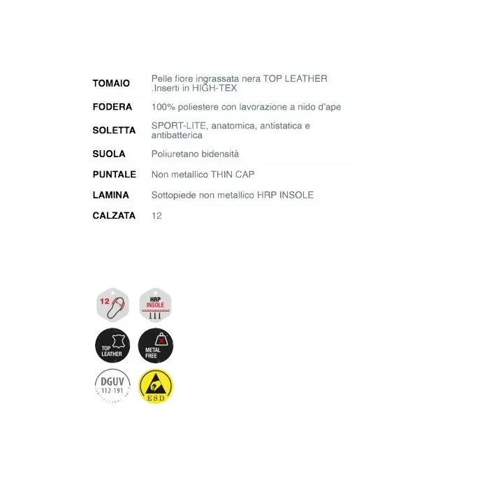 Zapatos de seguridad FTG Snow S3 SRC ESD