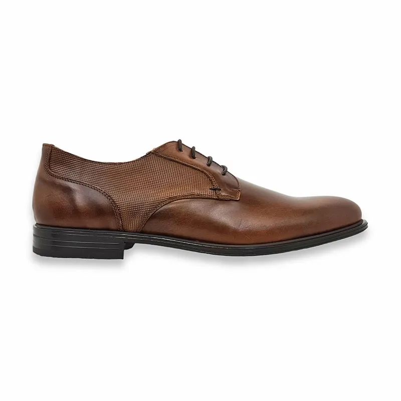 Zapatos Derby Hombre Piel Talla Grande Piso Goma 14027 Cuero, de Dj Santa