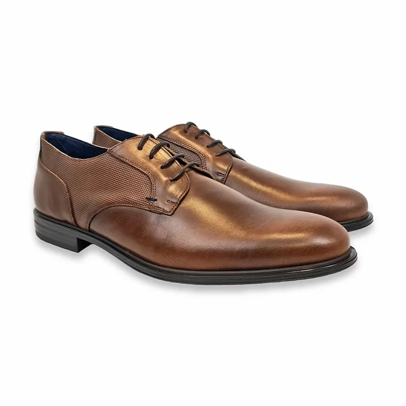 Zapatos Derby Hombre Piel Talla Grande Piso Goma 14027 Cuero, de Dj Santa