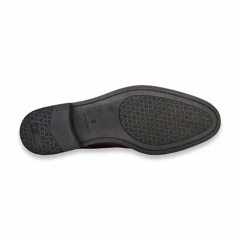 Zapatos Derby Hombre Piel Talla Grande Piso Goma 14027 Cuero, de Dj Santa