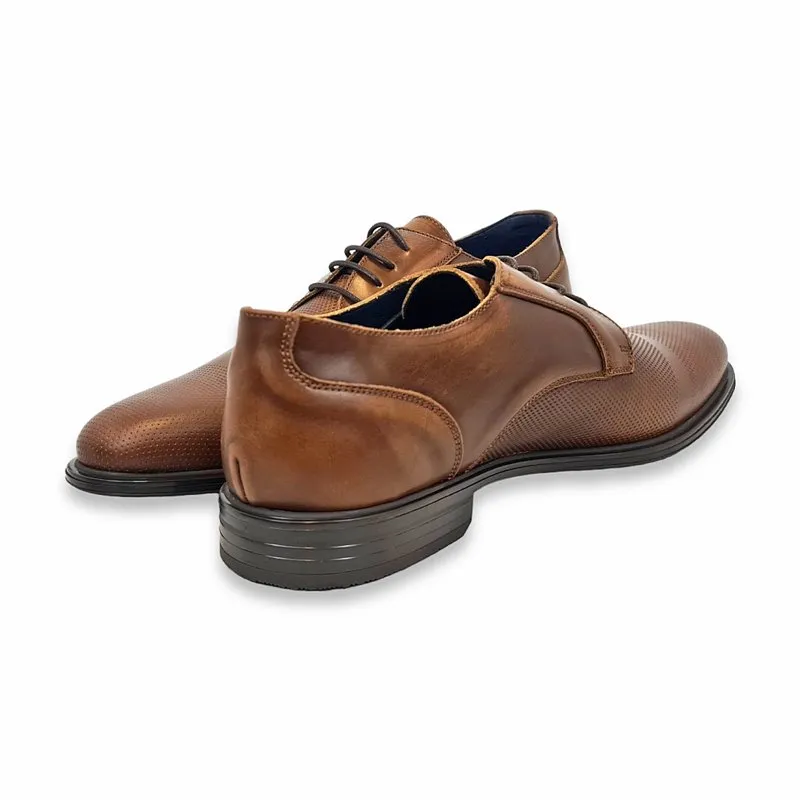 Zapatos Derby Hombre Piel Talla Grande Piso Goma 14033 Cuero, de DJ Santa