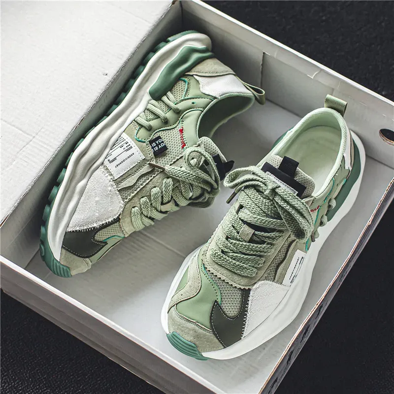 Zapatos para hombres para hombres Nuevos zapatos de malla trillable transpirable de moda