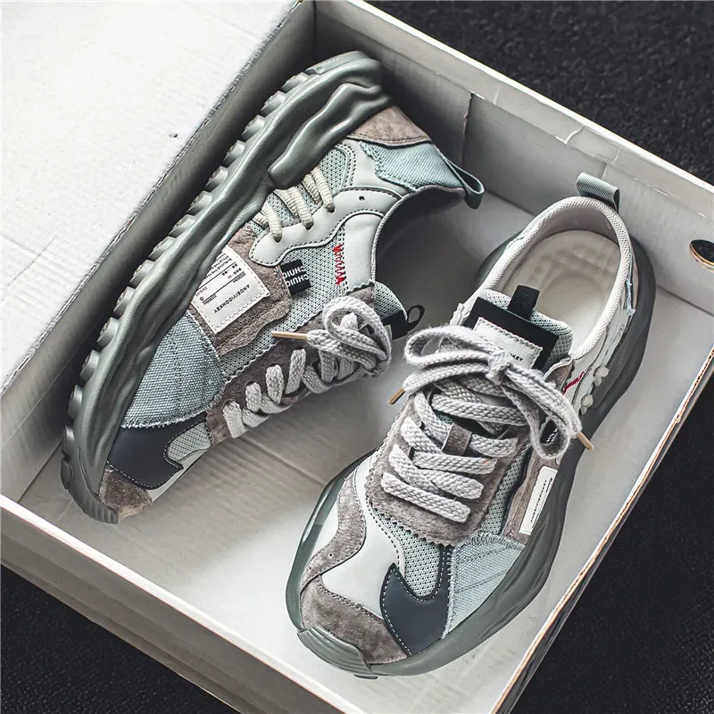 Zapatos para hombres para hombres Nuevos zapatos de malla trillable transpirable de moda