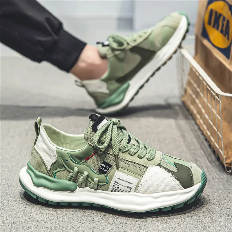 Zapatos para hombres para hombres Nuevos zapatos de malla trillable transpirable de moda