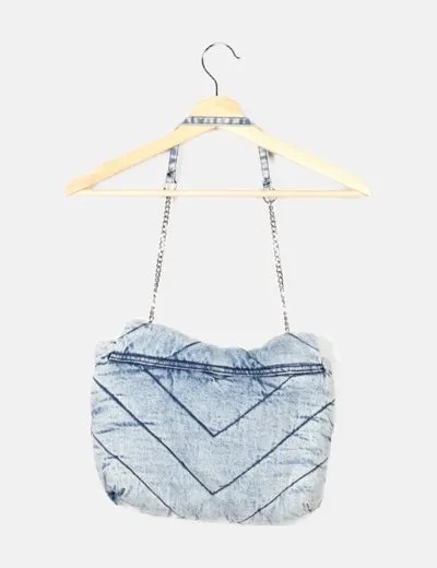 Zara Bolso azul denim