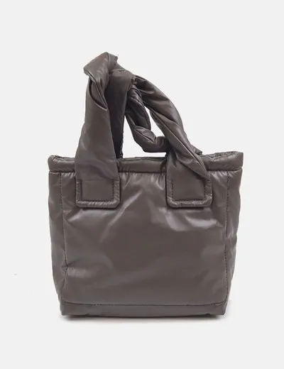 Zara Bolso bowling marrón