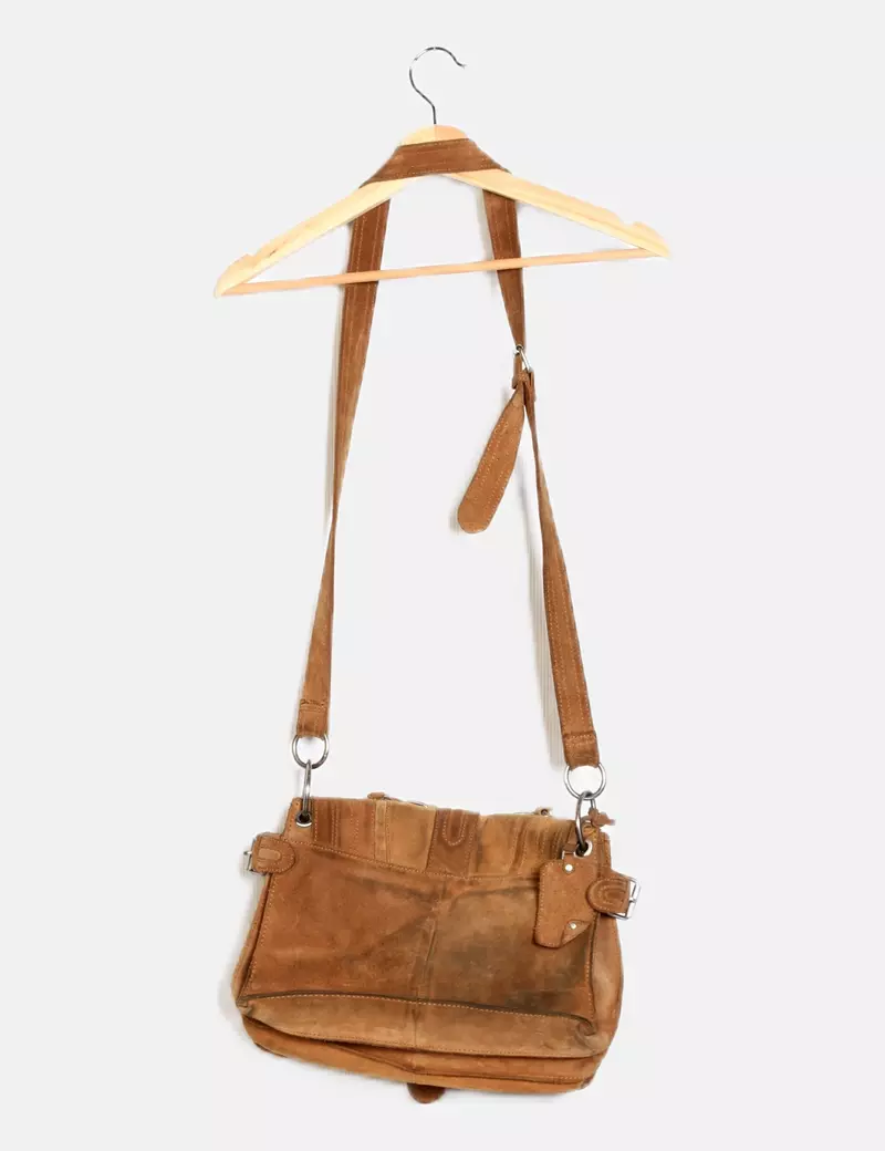 Zara Bolso camel texturizado