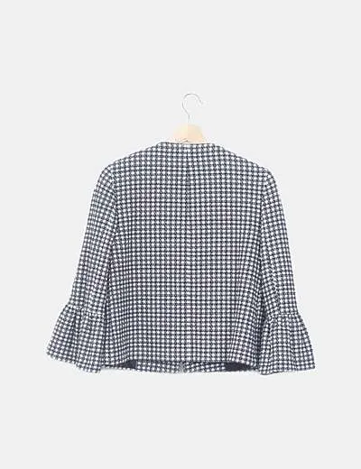 Zara Chaqueta cuadros bicolor